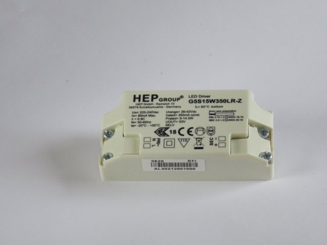 HEP LED driver G5S15W350LR-Z 100-240V/350mA-small