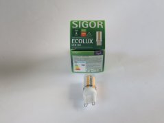 SIGOR LED Ecolux 230V/3W-2700°K,G9,dimmable,300lm No.5780701