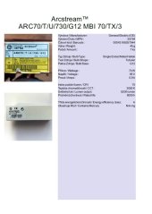 GE Arcstream™ ARC70/T/U/730/G12 MBI 70/TX/3, No.35794