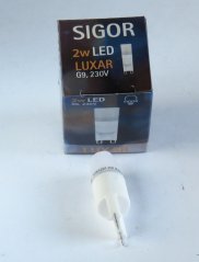 SIGOR LED LUXAR 230V/2W-2700°K,G9,nicht dimmbar Nr.5761201