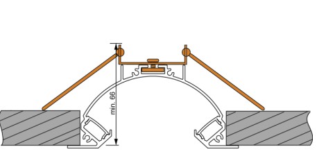 WING INSIDE Alu LED profil white, 3000x101,6x48,8mm