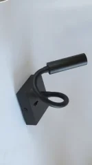 DEKO LIGHT Wandleuchte BRAHE I 230V/3,3W warmwhite,schwarz RAL9017,Nr.341237