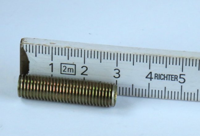 Set of 10 pcs  FE threaded pipes M8x1/30mm, No. 1512-0081-0030-2104