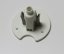 Deckenbaldachin PLUX / Less'n'more weiß glänzend inkl.Steckvorrichtung, Kabel mittig, Kunststoff, D 115 x H 75mm