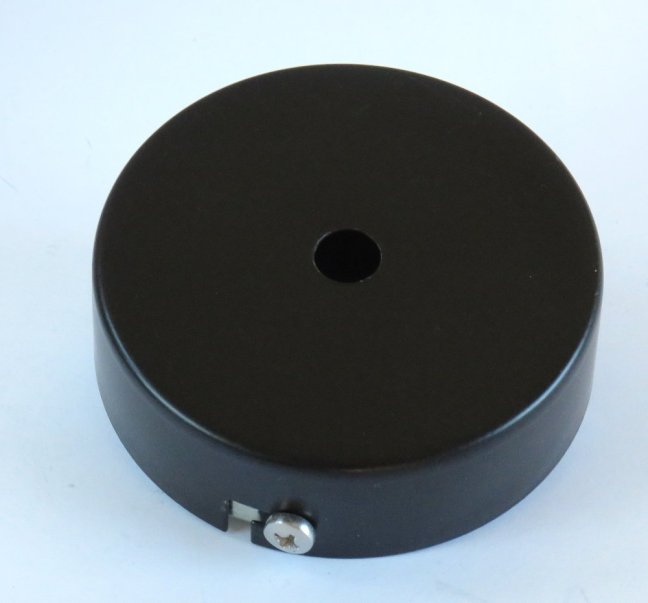 Deckenbaldachin-FE schwarz 80x25mm inkl.Bügel,Nr.2810-0080-2500-2123