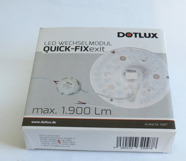 DOTLUX QUICK-FIXplus LED Modul 230V/16+4W-3000°K,Nr.3487
