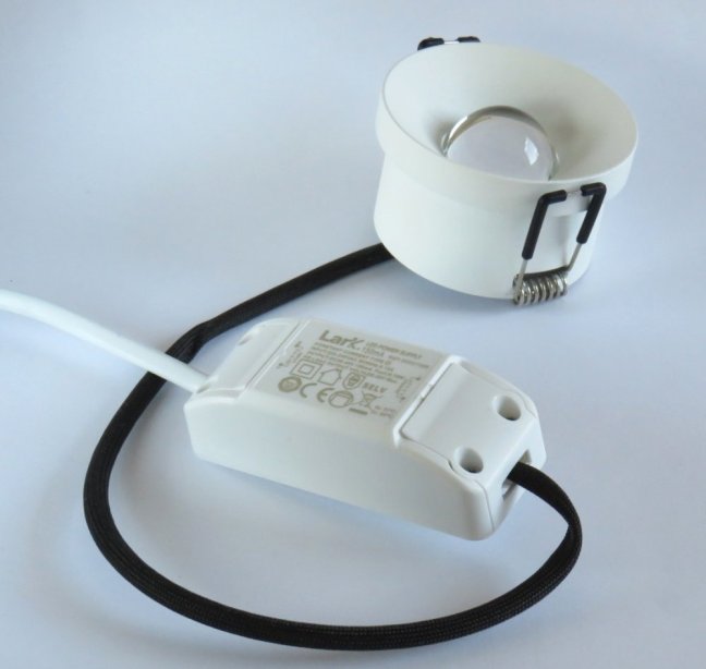 ARKOSLIGHT Downlight Puck S white inkl.Netzteil,4000°K,Nr.A3130012WT