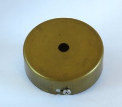 Ceiling canopy-brass 80x25mm incl. bracket, No. 2810-0080-2500-3101