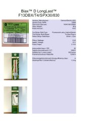 GE Biax™ D LongLast™ F13DBX/T4/SPX30/830, No.12956