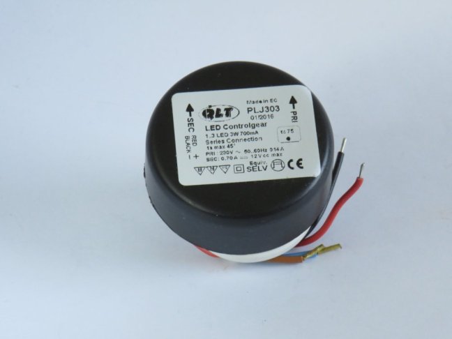 QLT LED Driver PLJ303 230V/700mA,ENEC,MM,1-3 LED,No.A40PLJ3033WN