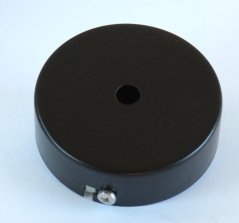 Deckenbaldachin-FE schwarz 80x25mm inkl.Bügel,Nr.2810-0080-2500-2123