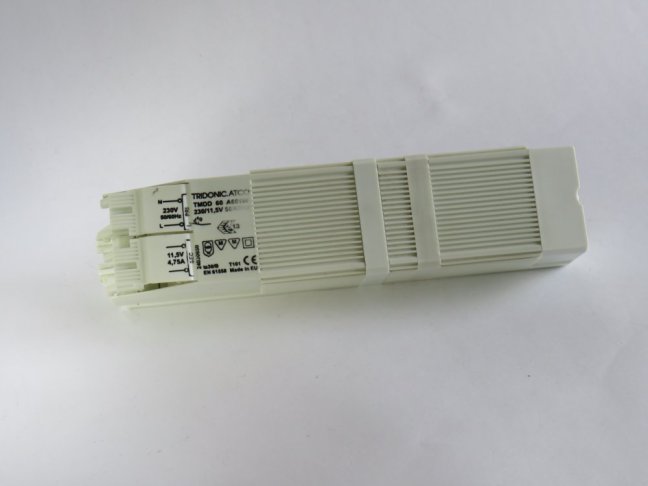 TRIDONIC TMDD60 A601W transformer, 230V/12V,60W,Nr.24030650