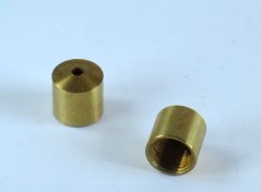 Brass button 12x12mm, M10x1, No. 1625-1212-0026-3101