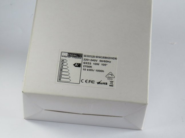 LED 230V/10W GX53, 2700°K, ø90mm, Nr.SG53D120-NVW