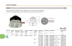 Drees LED-Einsatz Luxeon ø50mm 12VDC/5,4W-6500°K,Nr.559-616-50
