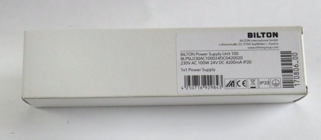 BILTON LED driver LTB100-24/4200,230V/24VDC-100W,ENEC,MM,No.170806