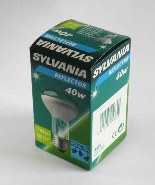 SYLVANIA Reflector 230V/40W-E27, green, No.0015663