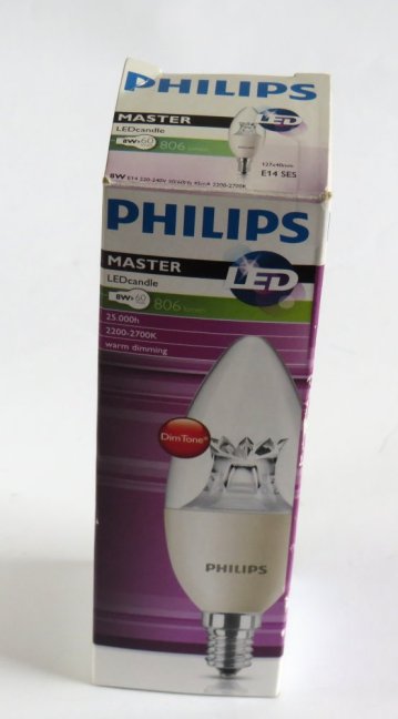 PHILIPS MASTER LEDcandle 230V/8W/2200-2700°K,E14, dimmbar, Nr.9290012117