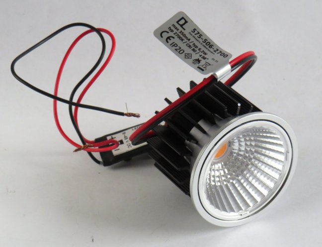 Drees LED-modul MR16/38° inkl. CC driver 18-48VDC/6,2W-2700°K,ø50mm