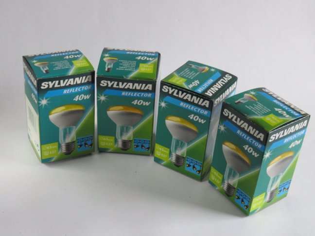 SYLVANIA Reflector 230V/40W-E27,yellow, No.0015663