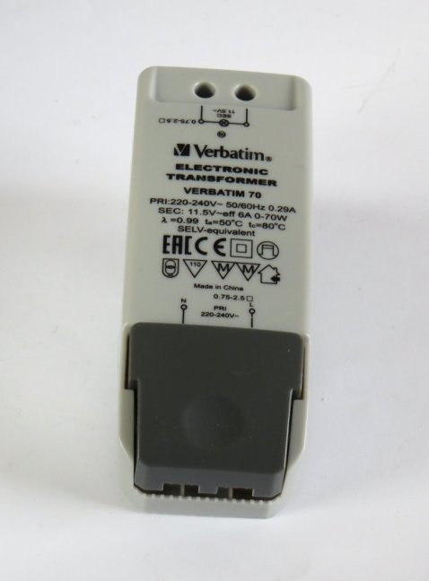 VERBATIM 70 LED Transformer 230V/12V/0-45W,No.#52900
