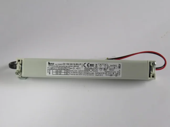 TCI LED driver DC13W 24V SLIM/U IP 230V/24VDC,ENEC,MM,max.13W,IP65