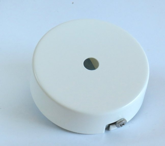 Ceiling canopy-FE white 80x25mm incl. bracket, No. 2810-0080-2500-2124