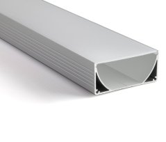 LEDsON Profil PLW80 inkl. PMMA frosted/opal 3000mm