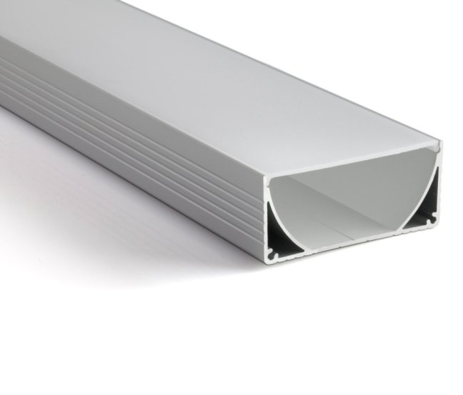 LEDsON Profil PLW80 inkl. PMMA frosted/opal 3000mm