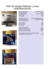GE PAR 30 Halogen Reflector Lamps 100PAR30/230/FL,No.32484