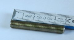 Set of 10 pcs FE threaded pipes M8x1/50mm, No. 1512-0081-0050-2104