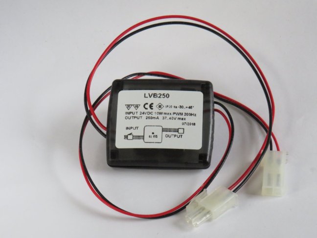 QLT LED Converter/Booster LVB 250,24VDC/250mA,37-40V,PWM dimmable