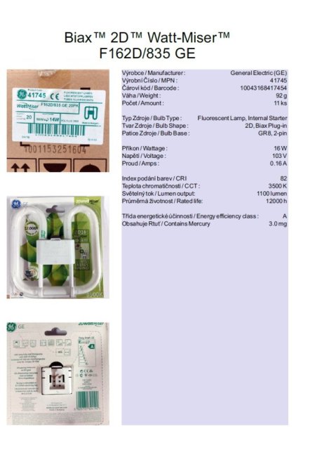 GE Biax™ 2D™ Watt-Miser™ F162D/835, Nr.41745