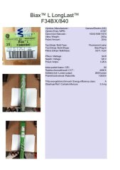 GE Biax™ L LongLast™ F34BX/840, No.41167