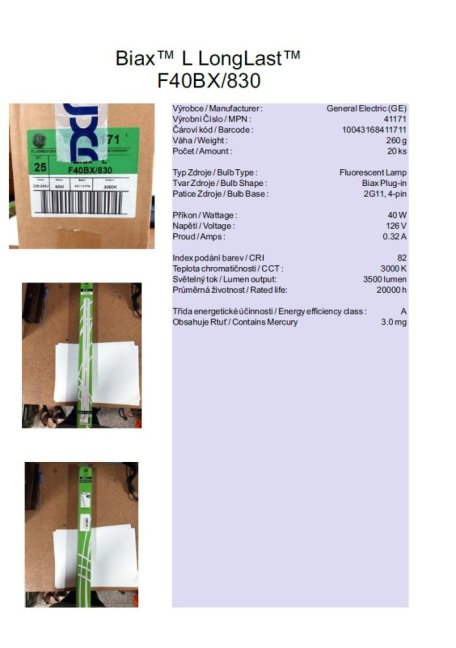 GE Biax™ L LongLast™ F40BX/830, Nr.41171