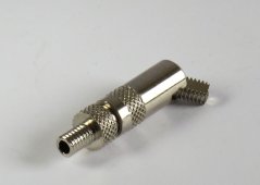 Mini swivel and tilt joint 16x48mm M6/2xAG nickel-plated custom-made