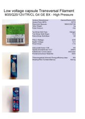 GE LV capsule M35/Q20/12V/TR/CL G4 GE BX, No.34714