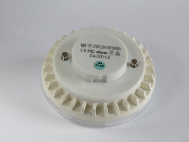 LED 230V/10W GX53, 2700°K, ø90mm, Nr.SG53D120-NVW