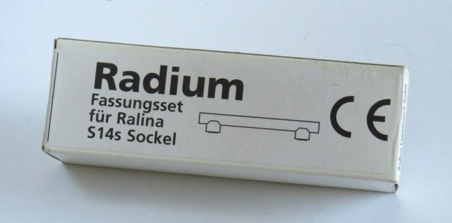 Fassungsset RADIUM f.Linestra, Ralina S14s weiß