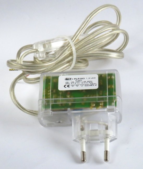 QLT LED Plug Driver incl.Switch PLP303 230V/700mA,MM,1-3 LED Chip