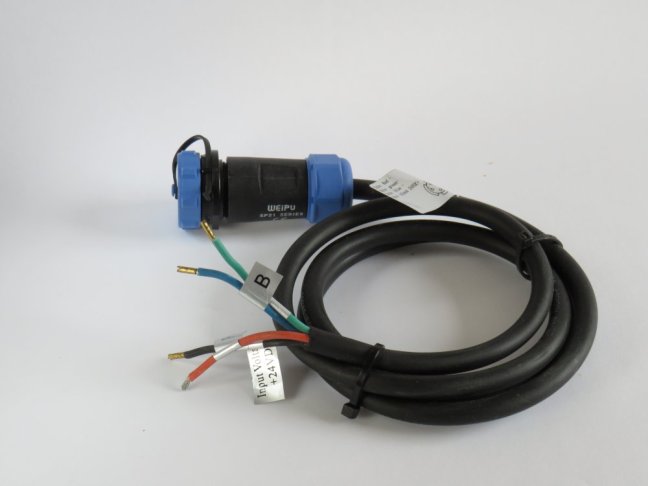 Deko Light Weipu HQ 12/24/48 V infeed cable 4-pin,No.940033