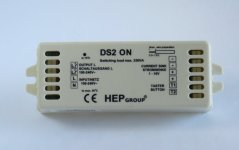 HEP switching load DS2 ON max.250VA 1-10V, Taster button