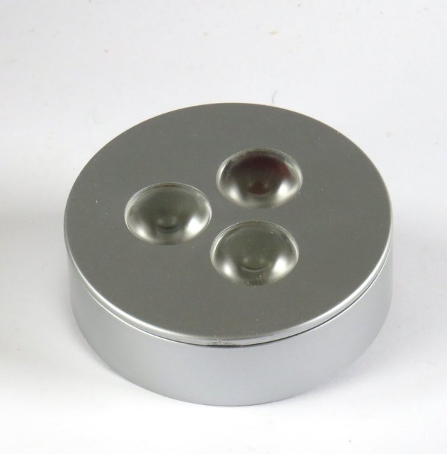 DREES Furniture recessed light, silver, 350mA/3x1W, 4000K, No. 574-182-40