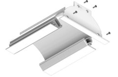 WING INSIDE Alu LED profil white, 3000x101,6x48,8mm