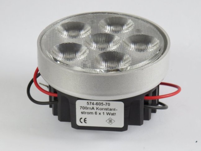 Drees modul SEOUL ø80mm - 700mA/6x1W/3000°K,No.574-605-70