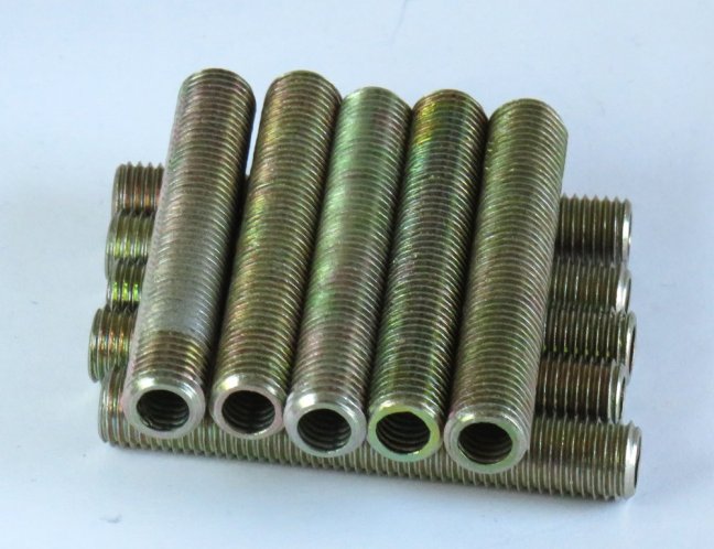 Set of 10 pcs  FE threaded pipes M8x1/50mm, No. 1512-0081-0050-2104