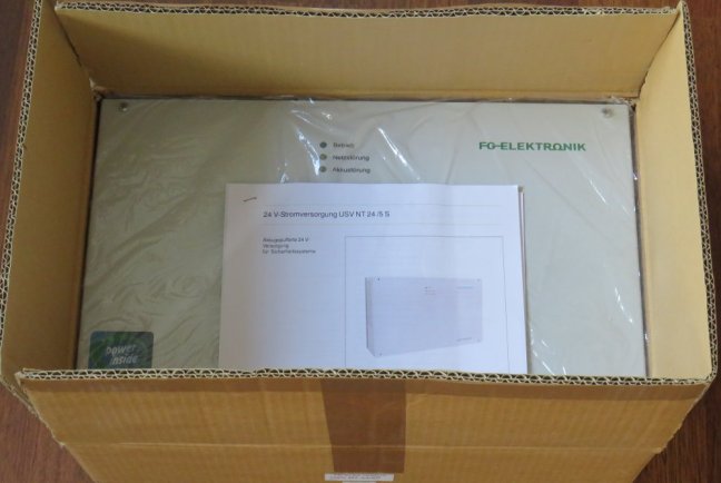 FG Elektronik Power Supply 24V/UPS-NT24/5S without batteries, wall mounting, NEW