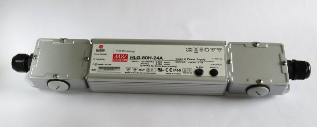 MEANWELL LED Netzteil HLG-80H-24AJB,230V/24VDC-80W incl.Boxes IP65