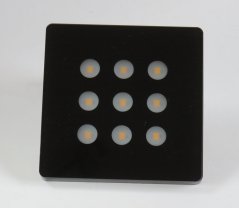 DREES surface-mounted light black 12VDC/3,6W,No.355-112-3002