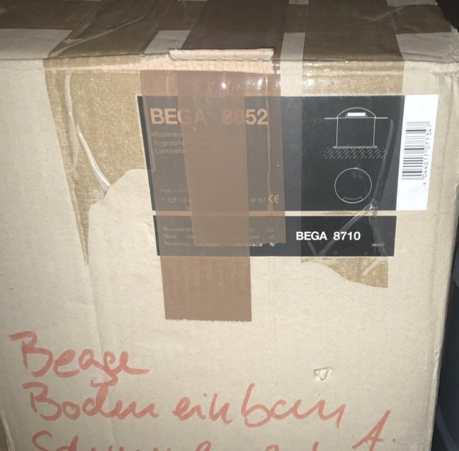 BEGA Bodeneinbauleuchte Nr.8852, IP67,12V/50 W, GY6,35